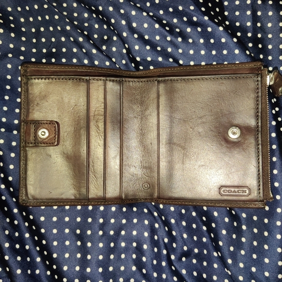 Coach Bifold Wallet with Zippered Coin Pocket - Picture 10 of 16
